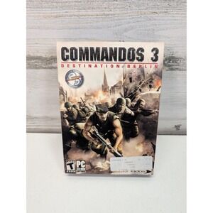 Commandos 3 Destination Berlin PC CD-ROM Game Eidos 2003 T Manual Disc Case